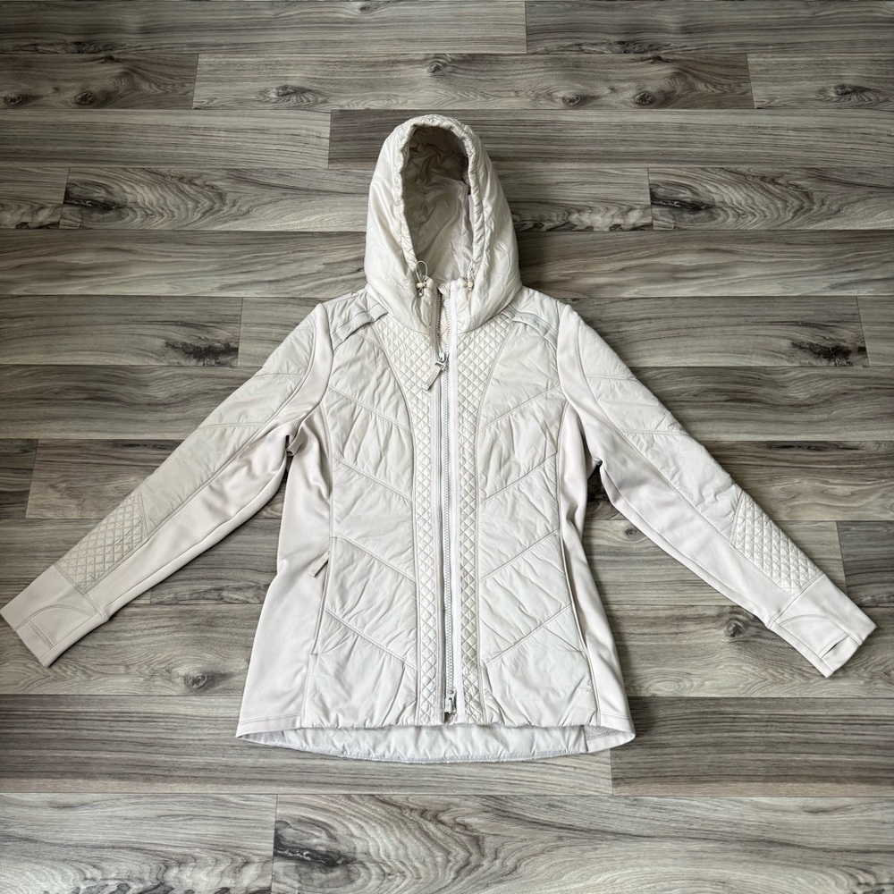 Athleta Rock Ridge PrimaLoft Jacket in Abalone Grey Size Large